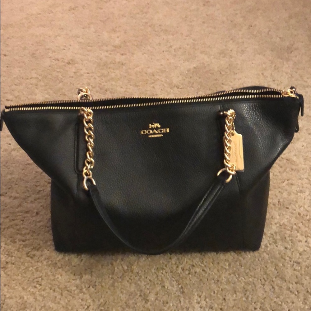 Coach Leather Ava Chain Purse